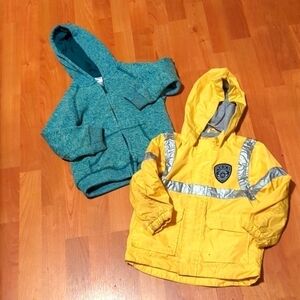 Carter's Police Raincoat Halloween Gymboree Fleece Hoodie Spring Jacket 2T 3T